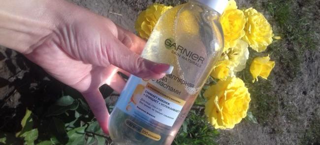 Мицеллярная вода Garnier С Маслами Skin Naturals для снятия стойкого макияжа фото