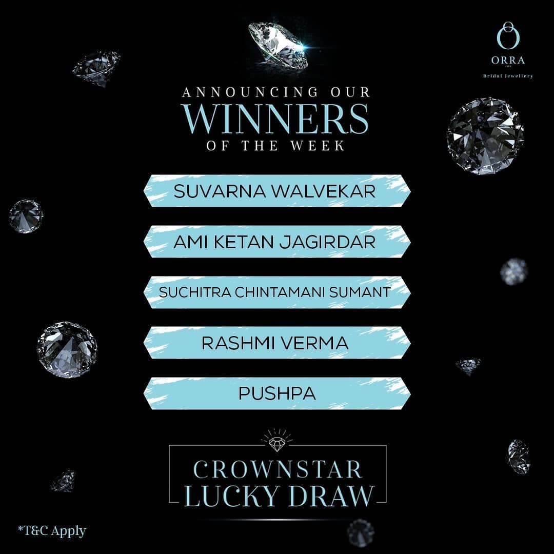 ORRA Jewellery - Announcing our proud solitaire winners for this week who have won themselves an ORRA SOLITAIRE DIAMOND! Congratulations to all the lucky ones! Time to tag and let your loved ones know...