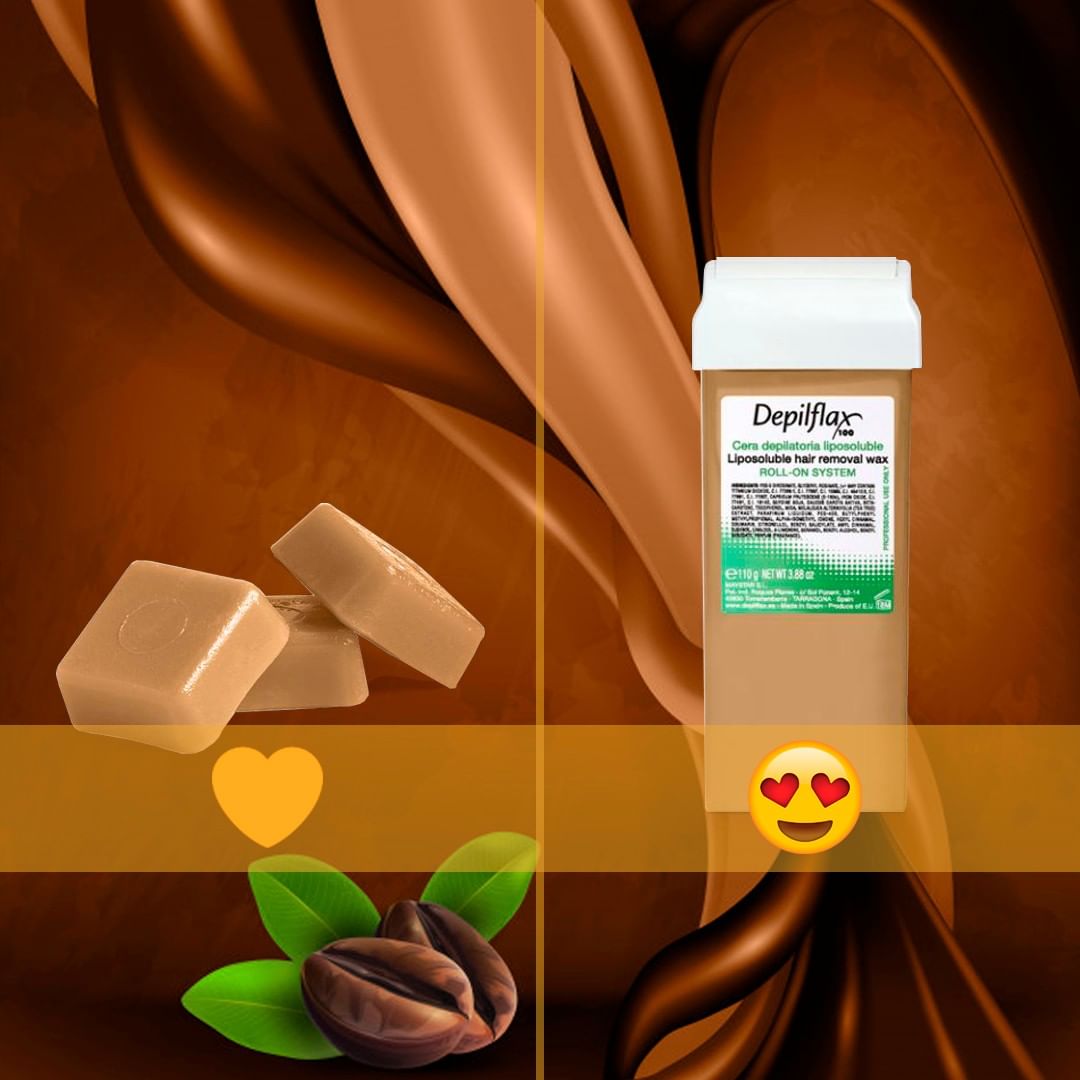 Depilflax100 - Capuccino Hard Wax or Roll-on? Extra creamy, velvety texture. 
High performance. 😉
Write your country in a comment to know your official distributor. 🤳
.
¿Cera de Baja Fusión o Roll-on...
