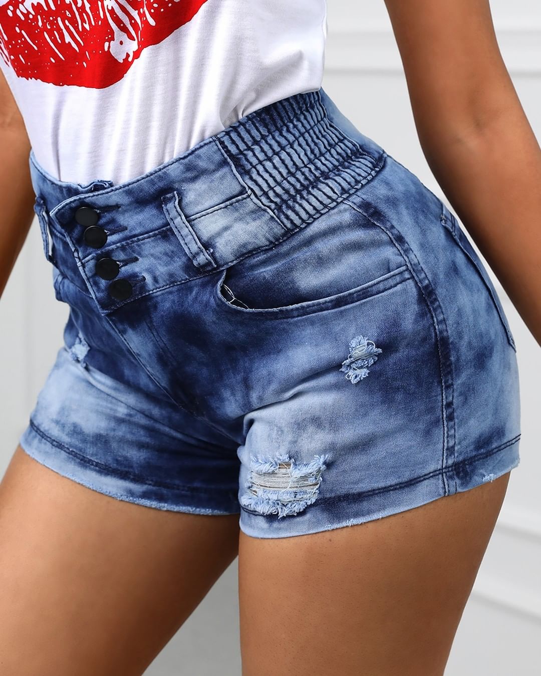 boutiquefeel_official - Distressed High Waist Denim Shorts⁠
Click https://www.boutiquefeel.com to ⁠
search N007get more details.⁠
 #fashion #style #streetstyle