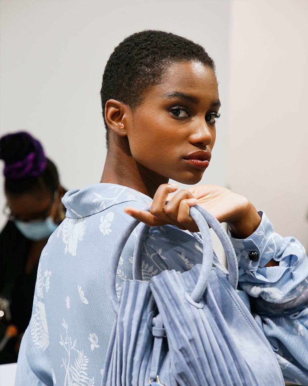 Armani beauty - Backstage beauty. The makeup look for the @GiorgioArmani Men’s and Women’s SS21 Collection is timeless and natural, accentuated with a hint of LIP MAESTRO in shade 103 "Tadzio" from th...