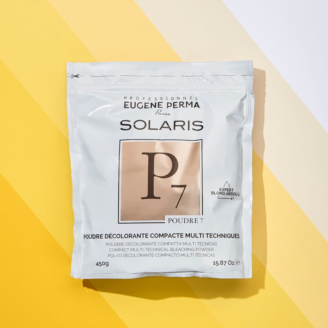 Eugène Perma Professionnel - Offrez un rayon de soleil à toutes les chevelures ☀️ Produit préféré des coloristes, Solaris Poudre 7, est puissante, compacte, respectueuse de la fibre capillaire et perm...