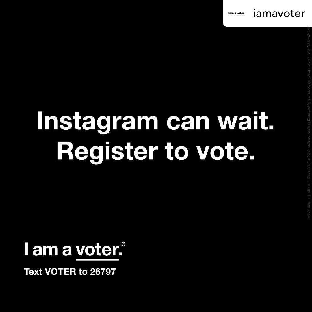 KATY PERRY - Posted @withregram • @iamavoter Today on #NationalVoterRegistrationDay, text VOTER to 26797 to make sure you are registered to vote and to receive all important election information. 

If...