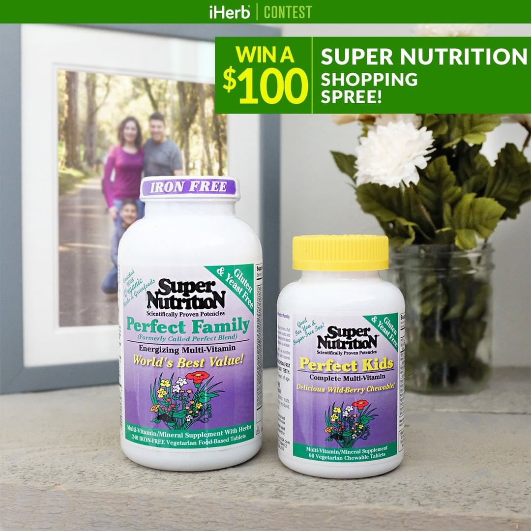 iHerb - Win a $100 Super Nutrition Shopping Spree!

With Super Nutrition's Perfect Family and Perfect Kids supplements, no one gets left behind. From the little ones to teens to adults, everyone gets...