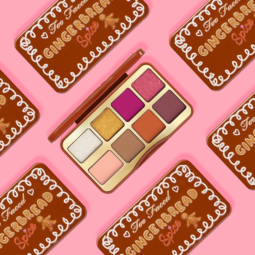 Too Faced Cosmetics - Christmas came early this year, babe. 😉  We took your favorite warm & toasty shades from our ICONIC Gingerbread Spice Palette from Christmas past and created a bite-sized version...