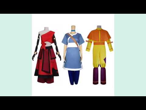 The Last Airbender Avatar Aang Korra Korra Katara Zuko Toph Cosplay Costumes