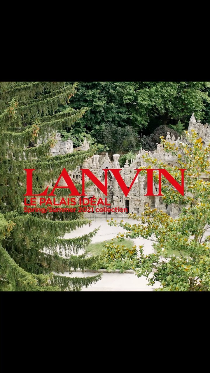 LANVIN - The environment of the #LanvinSS21 collection’s imagery is #LePalaisIdeal, an extraordinary example of naïve art architecture executed by Ferdinand Cheval, a French postman who literally mad...