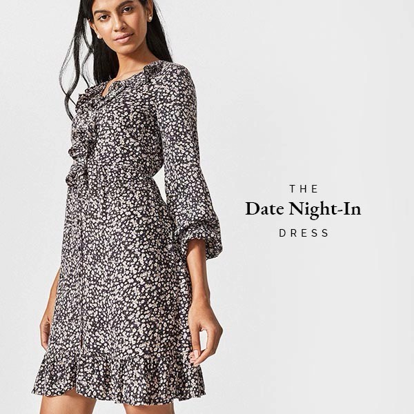 The Label Life - #TheLabelEssential: We’re soaking up the romance in a sweet date night essential dress. With a ruffled hem for impromptu dances, breath-easy sleeves for carefree moments and waist-cin...