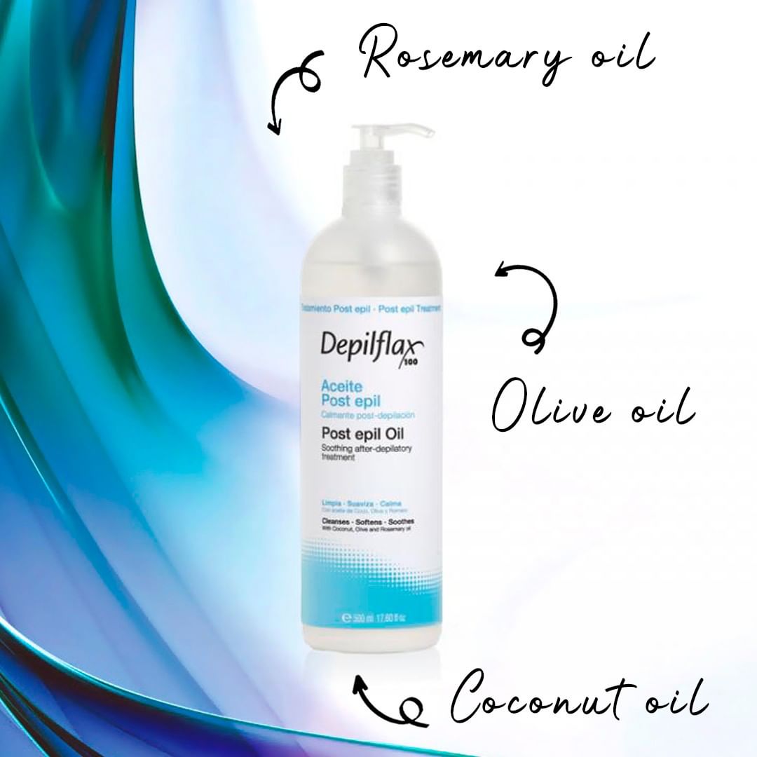 Depilflax100 - Post Epil Oil removes leftover wax and moisturizes the skin. | El Aceite Post Epil retira los restos de cera e hidrata la piel.
Want to know your distributor? Write your country in a co...