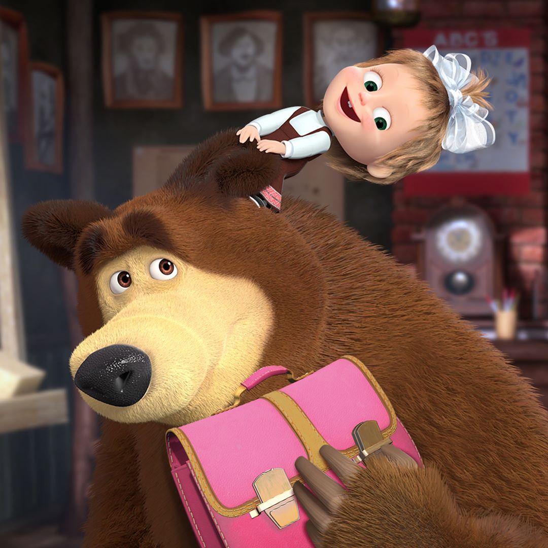 Masha And The Bear Official - Guess what? It seems like Masha already misses school! How about you? What’s your favorite school subject? #MashaAndTheBear
