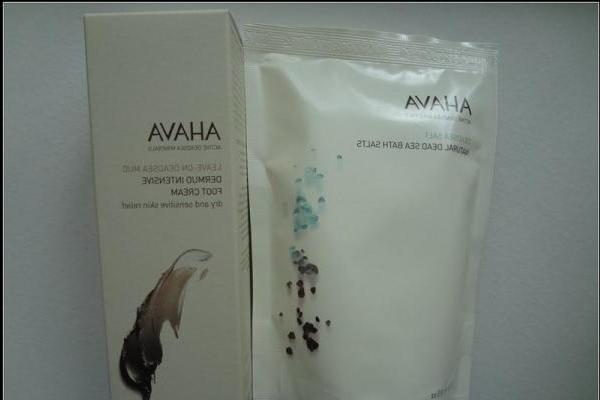 Ahava: hand cream and foot magic sea bath salt - review