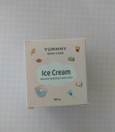 Крем-маска для лица LOREN cosmetic ПЛОМБИР неотложная помощь Yummmy skin care Ice cream фото