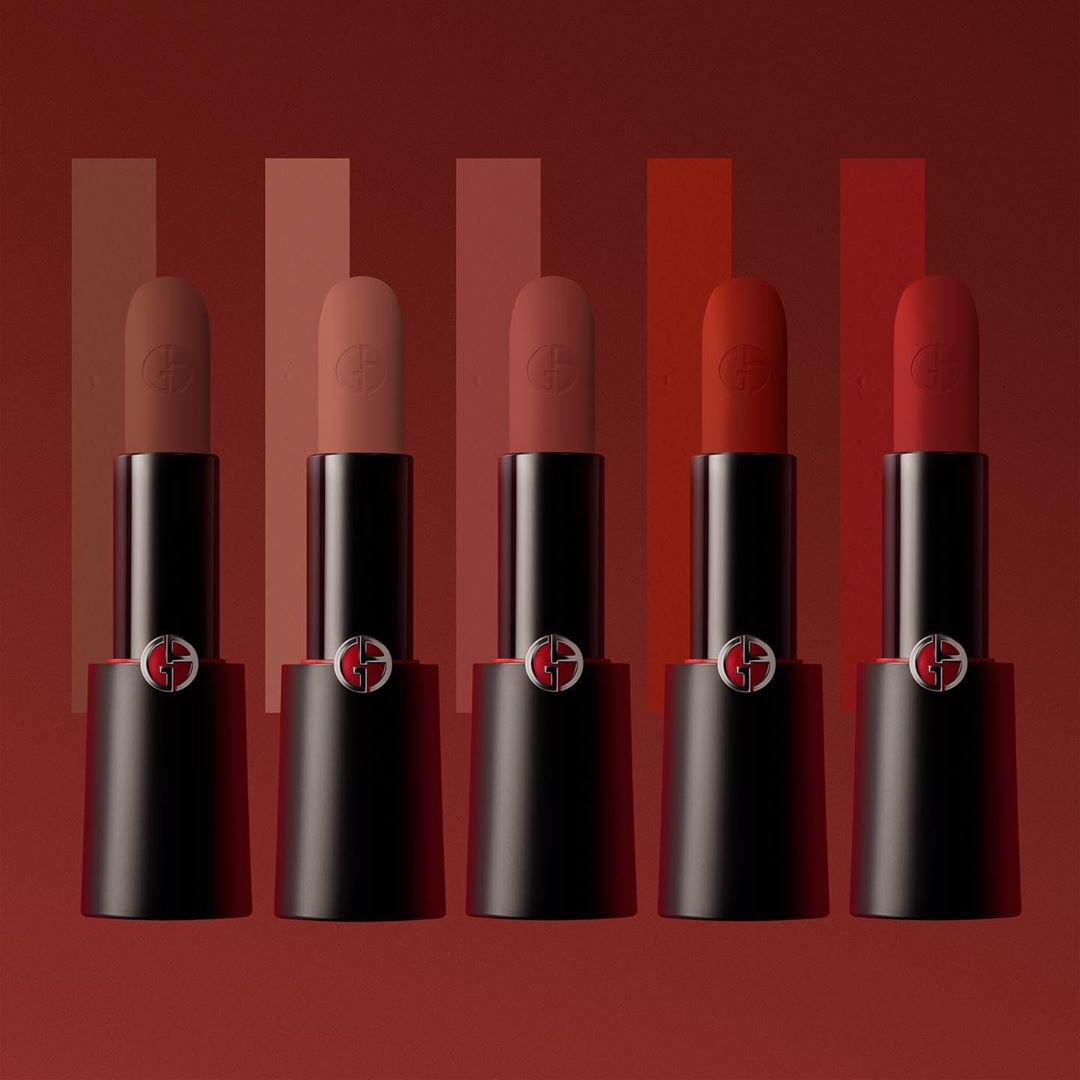 Armani beauty - Inspired by Venice's enchanting light and colors. The evocative matte hues of ROUGE D'ARMANI MATTE and LIP MAESTRO from the VENEZIA COLLECTION bring a touch of mystery to the red carpe...