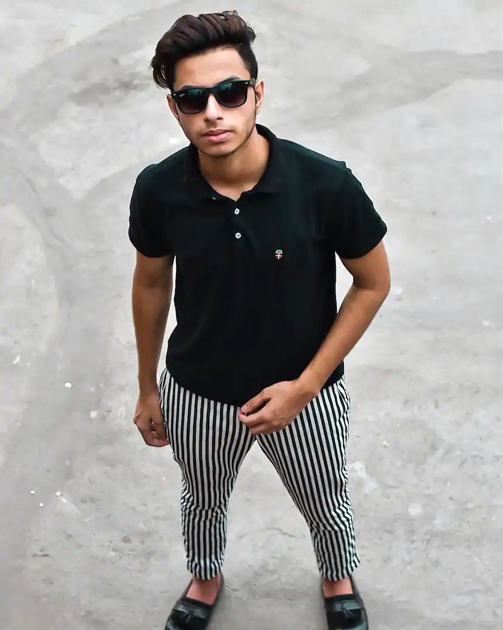 MYNTRA - A polo shirt with stripped pants can be your go to look for your zoom meetings or a catch-up call with the fam!
📸 @md_faiz_anwar61 
Look up similar product code: 11872040 / 9850863 / 11309358...