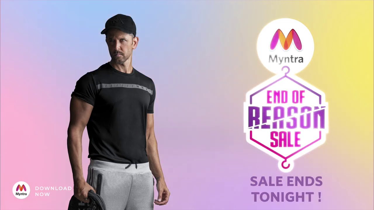 Myntra End of Reason Sale Ends Tonight! Dont miss out on the Biggest Deals! Shop Now!