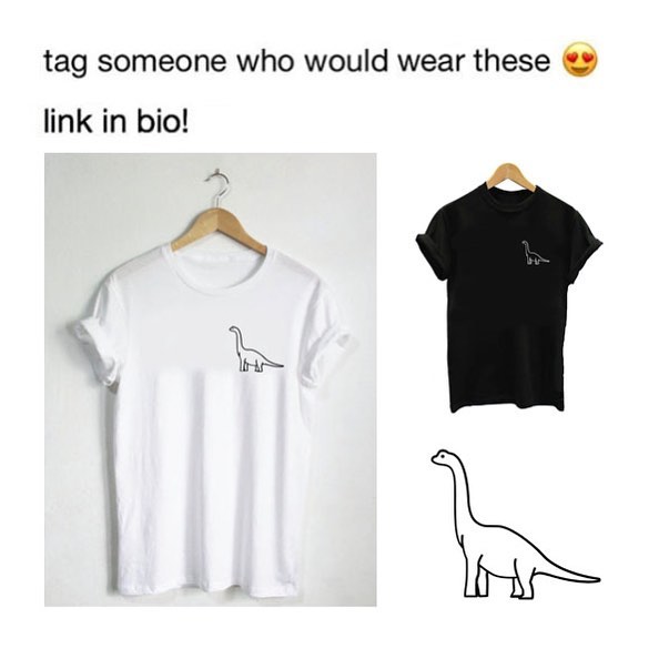 Beautifulhalo Official Page - the link to buy these unisex dinosaur tees is in our Bio. (Or type: https://bit.ly/2PdefAk )
if you wanna buy it you can or if not then idc lmao. um it's 28% percent off...
