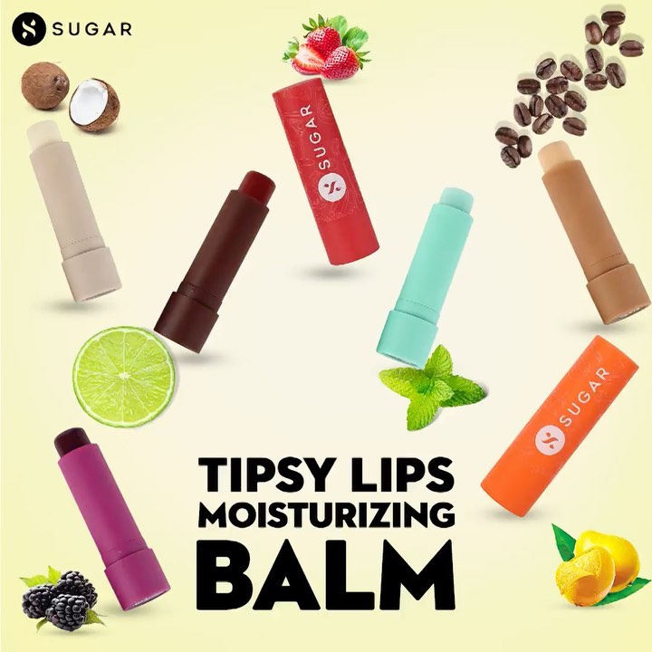 SUGAR Cosmetics - Say hello to soft, nourished lips! 
The much-awaited and asked for Tipsy Lips Moisturizing Balm is now available! Comes in 7 different flavours:
💖 01 Mojito
💖 02 Cosmopolitan
💖 03 Pi...