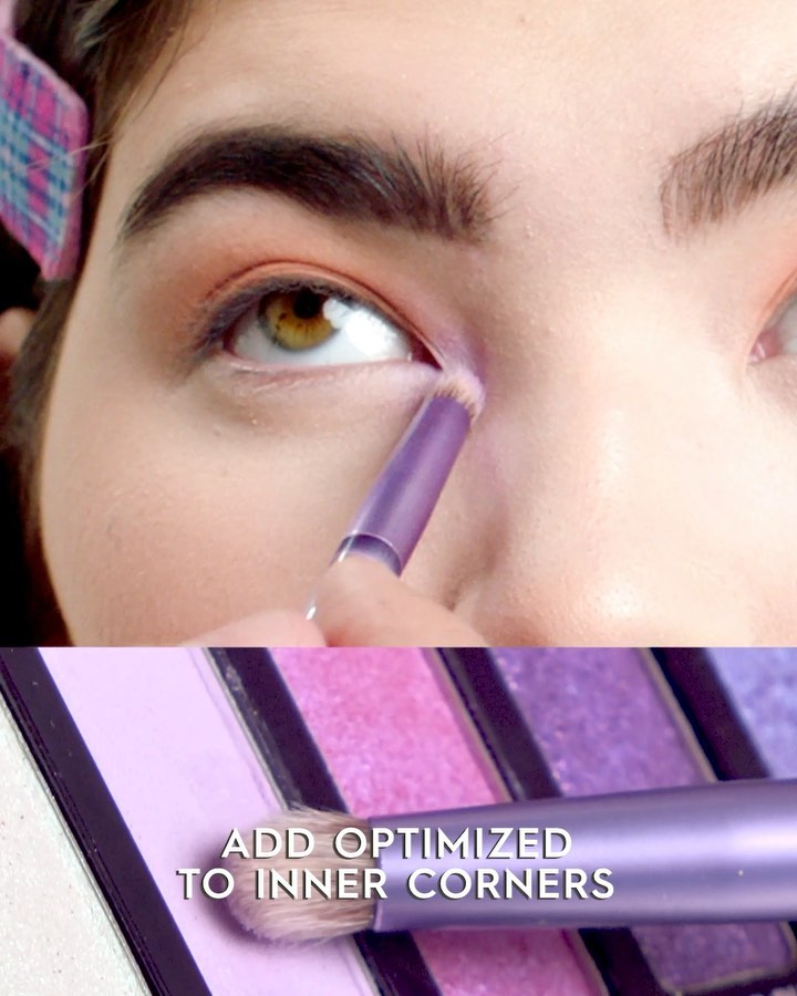 Urban Decay Cosmetics - Dip into our purple DNA (literally) using shades Mindslip and Optimized for this simple and stunning eye look. 💜 😍 Click link in bio or tap to shop the NAKED Ultraviolet Eyesha...