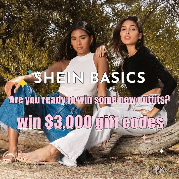 SHEIN.COM - Hey babes, we are SUPER EXCITED to announce that our #SHEINBasics collection has finally dropped! 🌟

To celebrate, we're offering a fun giveaway of $3,000 SHEIN gift codes!

How to enter:...