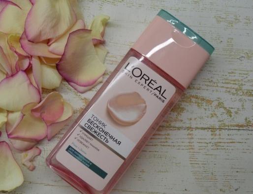 Тоник L'Oreal Paris Paris Skin Expert Бесконечная свежесть Роза + Лотос для нормальной и смешанной кожи фото