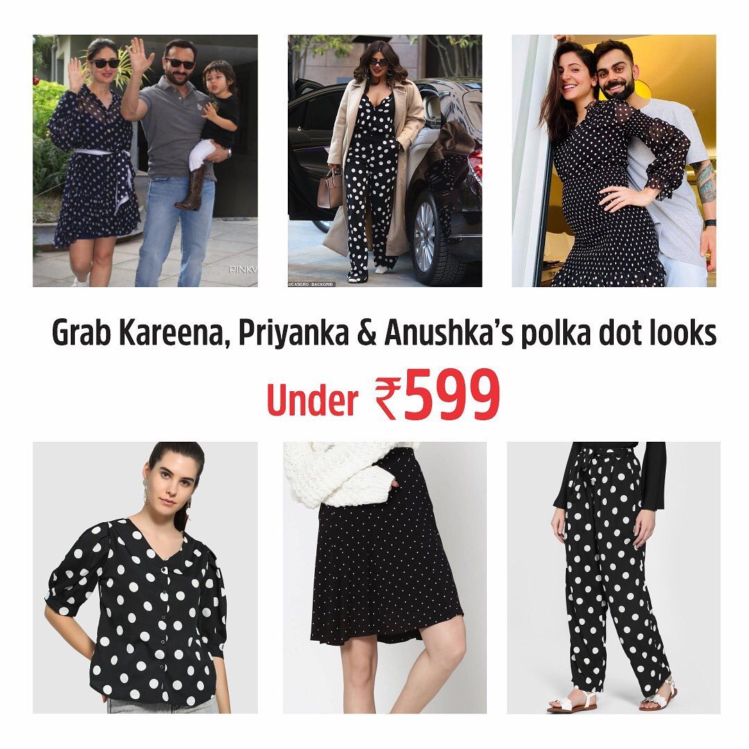 Brand Factory Online - Polka dot fever has taken over,
grab these celeb styles under Rs 599 ‼️
.
.
.
Visit brandfactoryonline.com to shop the latest polka dot fashion trend. 
.
.
.
#fashion #fashiontr...
