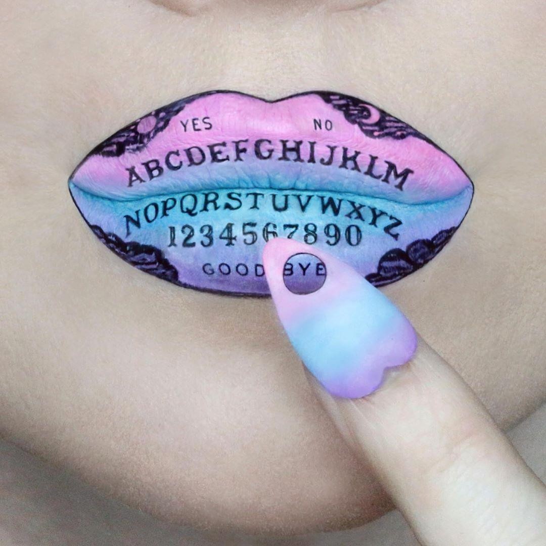NYX Professional Makeup - @ryankellymua slays this spooky #lipart using our Liquid Suede Cream Lipstick in 'Respect the Pink' 💋🕸️ • #nyxcosmetics #nyxprofessionalmakeup #crueltyfreebeauty