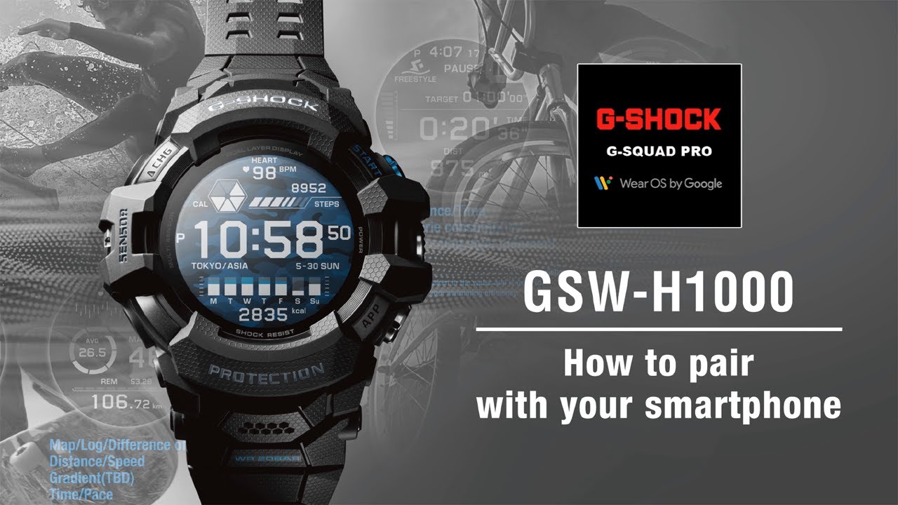 Tips vol.01 -How to pair with your smartphone- | CASIO G-SHOCK G-SQUAD PRO GSW-H1000