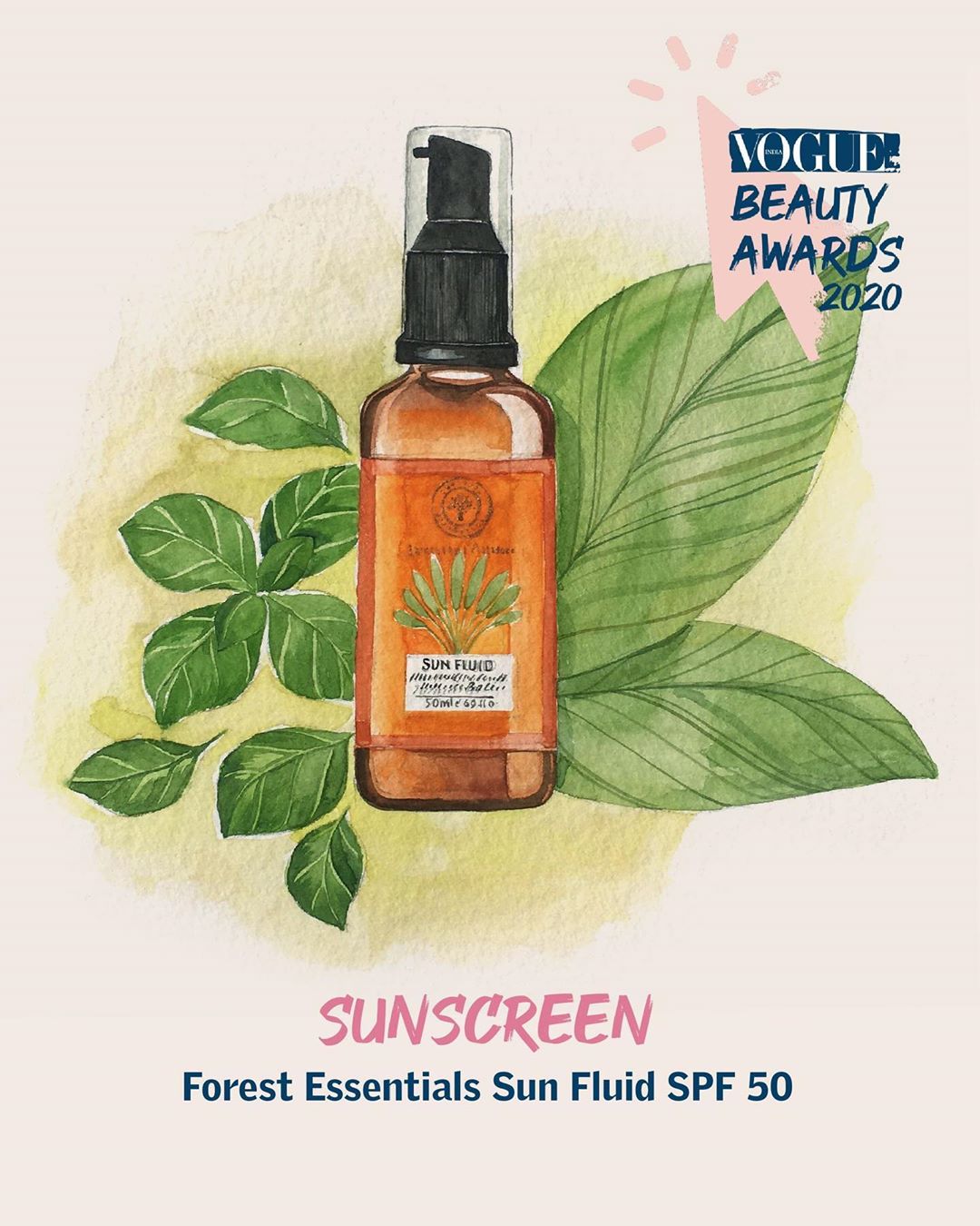 forestessentials - We are thrilled to announce that our bestselling #SunFluid with SPF 50|PA++ has been awarded as the best of skincare by @VogueIndia at the #Vogue Beauty Festival 2020. This formulat...