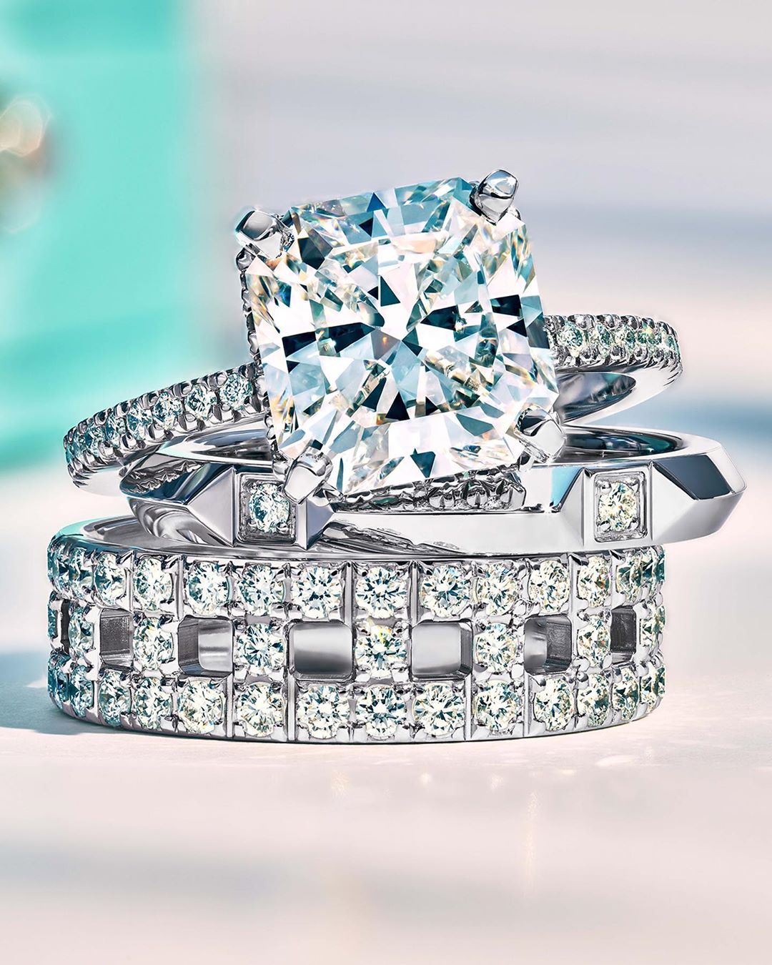 Tiffany & Co. - #TiffanyDiamonds101 
——— 
We love a good story.
From engagements to anniversaries, commitments and beyond, Tiffany diamonds have been part of the world's greatest love stories since 18...