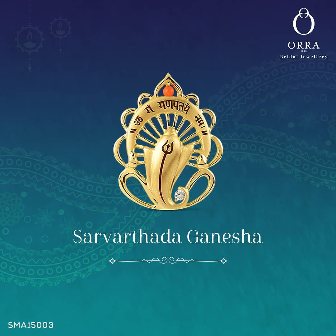 ORRA Jewellery - The joyous festival of peace, happiness and prosperity is here!
Welcome Ganpati Bappa with divine Ganesha pendants from ORRA.

Avail Flat 10% off on our Spiritual Collection.

#Ganpat...