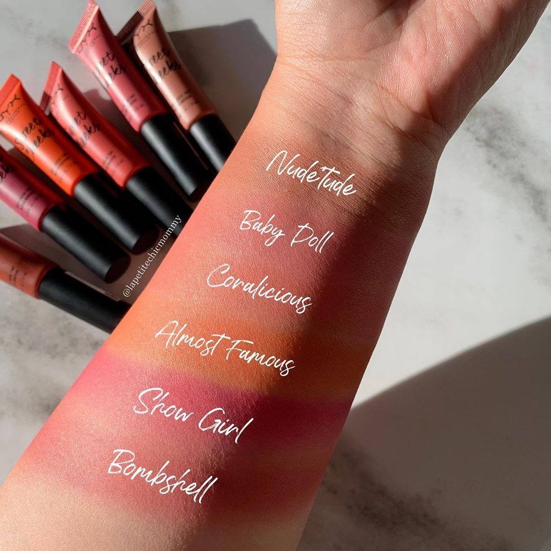 NYX Professional Makeup - Our new SWEET CHEEKS SOFT CHEEK TINT collection is everything we've ever dreamed of 🥰 @lapetitechicmommy swatches the full collection 💕 Which cheeky shade is calling your nam...
