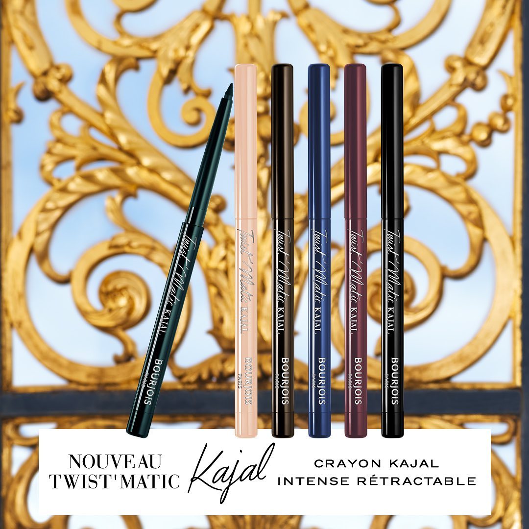 Bourjois Paris - Nouveau Twist'Matic Kajal ! Bourjois réinvente l'art du kajal pour un total look oriental à travers 6 crayons rétractables avec taille-mine intégré 😍 Comme tout droit sorti des m...