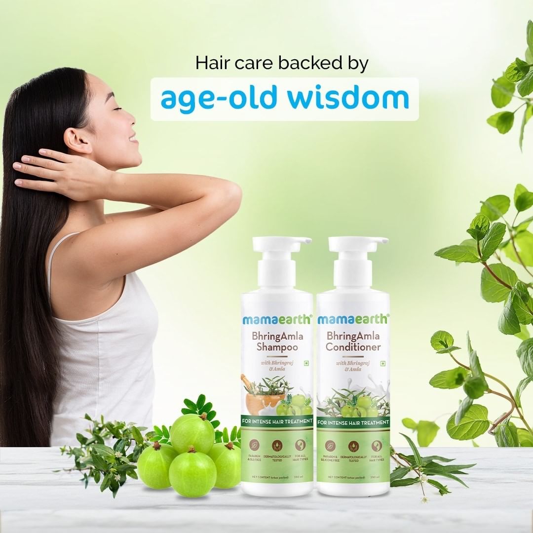 Mamaearth - #NewLaunchAlert

Centuries of wisdom put together for your hair care.

Cleanse and repair damaged hair with Mamaearth BhringAmla Shampoo and conditioner!

To shop our products, check link...
