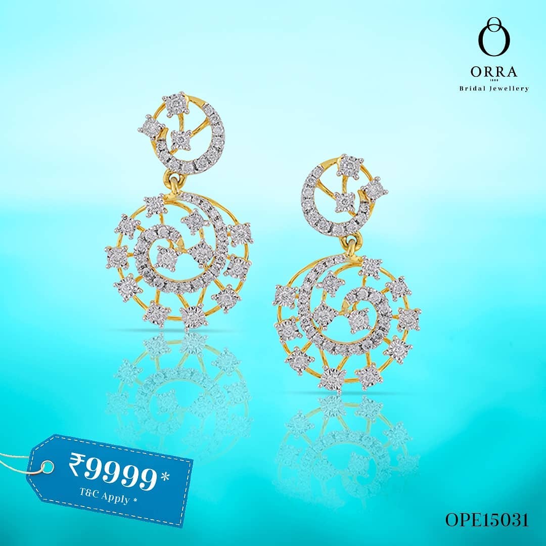 ORRA Jewellery - This is your own sweet symphony, your very own piece of the sun. Presenting these exquisite diamond earrings from our #AstraCollection.

Shop this design with our "Buy Now Pay Later"...