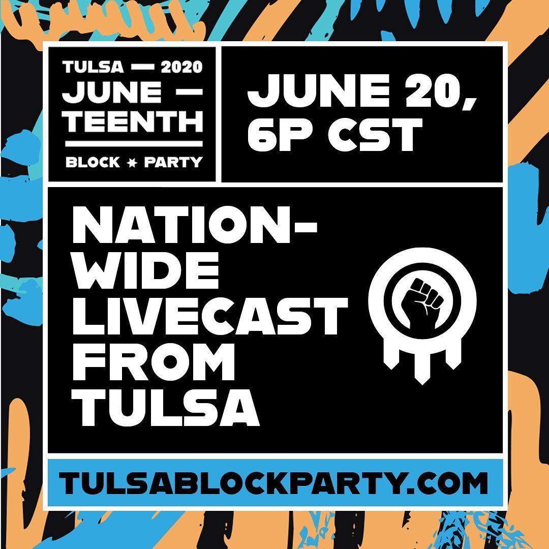 Amber Valletta - Juneteenth is an Independence Day! Join the national #tulsablockparty and watch it live on tulsablockparty.com starting THIS Saturday 6/20 at 6pm CT, 7pm EST, 4pm PST 
Saturday’s Bloc...