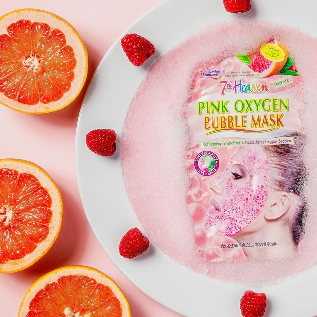 7th Heaven Beauty - Bubble… POP! And fizz… 💖Have you tried our ultra fun Pink Oxygen Bubble Sheet Mask? 😌 ☑️ Helps to hydrate skin 💦
☑️ Contains refreshing grapefruit & juicy raspberries ☑️ Easy to us...