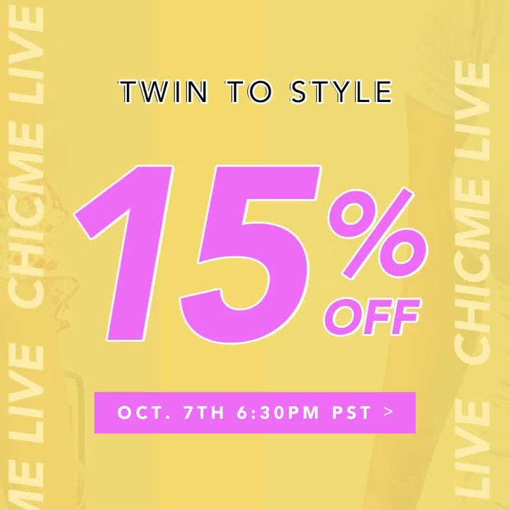 Chic Me - Go matching with your bestie for the next girls night👭⁠
Nobody else is more beautiful than we are! ✨⁠
Call your bestie to watch this together👭⁠
Use #CMLIVE TO GET 15% OFF SITEWIDE🕤⁠
Same Tim...