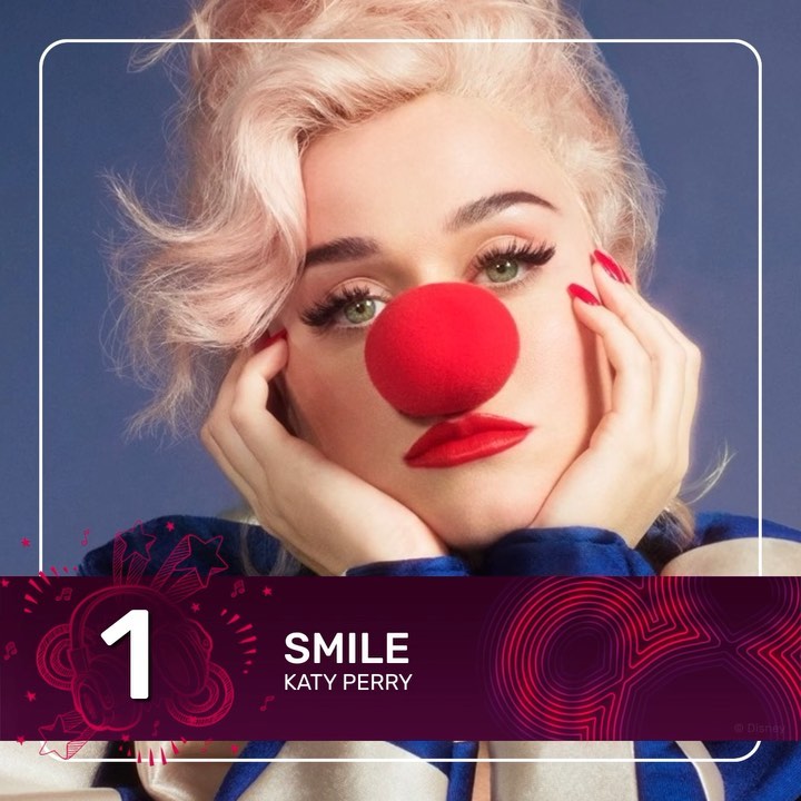 Disney Россия - Встречайте самые популярные песни прошлой недели по версии программы «Топ-20» на Радио Disney!  Ими стали:
1️⃣Katy Perry - Smile
2️⃣Trevor Daniel & Selena Gomez - Past Life
3️⃣Sigma &...