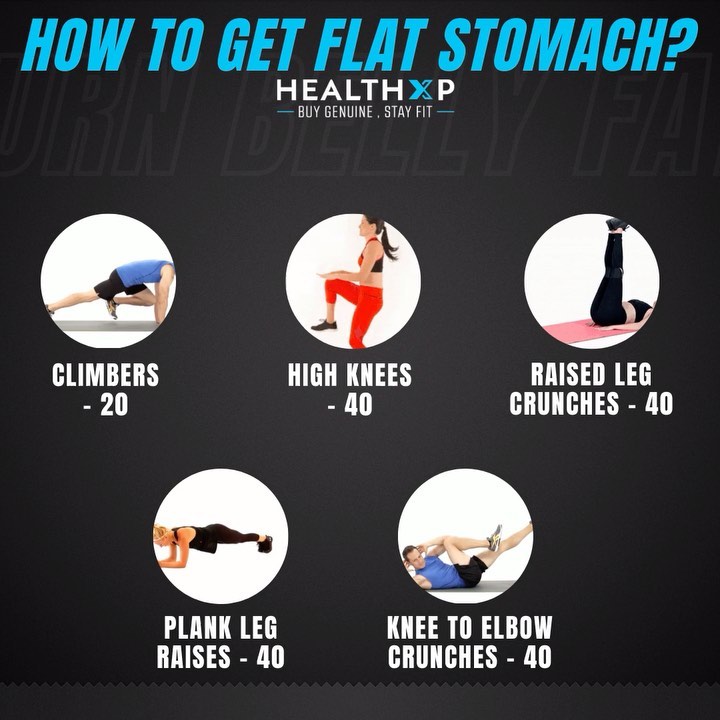 HealthXP® - Most of the people struggle to lose belly fat the most. These exercises are a secret to a flat tummy🚴🏻‍♀️
.
Follow @health_xp for more such tips⚡️
.
#fatloss #fatlosstips #bellyfat #fattof...