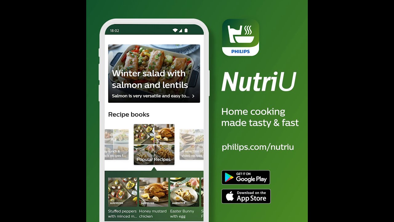 Philips NutriU App -  Easy Airfryer Recipes and Inspirations