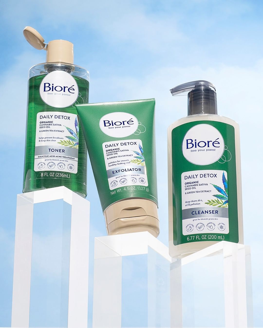 Bioré Skincare - NEW Bioré Daily Detox line is reaching a new high… in skincare with its SLS-Free and vegan-friendly formula 🤍