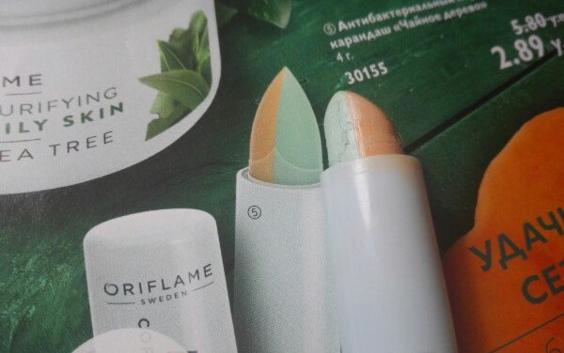 Антибактериальное средство Oriflame Love Nature корректирующий карандаш с маслом чайного дерева фото