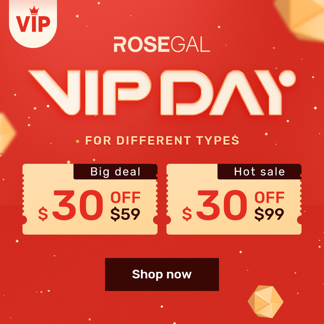 Rosegal - Rosegal babes, VIP day big sale is just for you, from 1st-3rd every month.⁣
The price will surprise you>>>⁣
From Oct 1st to Oct 3rd⁣
BIG SALE: $30 OFF $59⁣
HOT SALE: $30 OFF $99⁣
Different t...