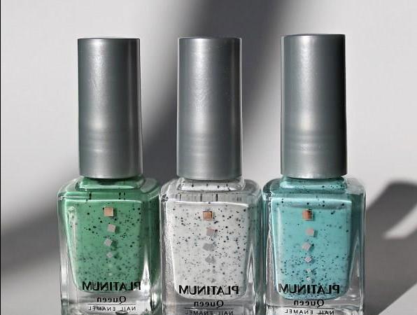 Speckled nail Polish Platinum (collection 'Queen's') Nos. 172, 175, 176 - review