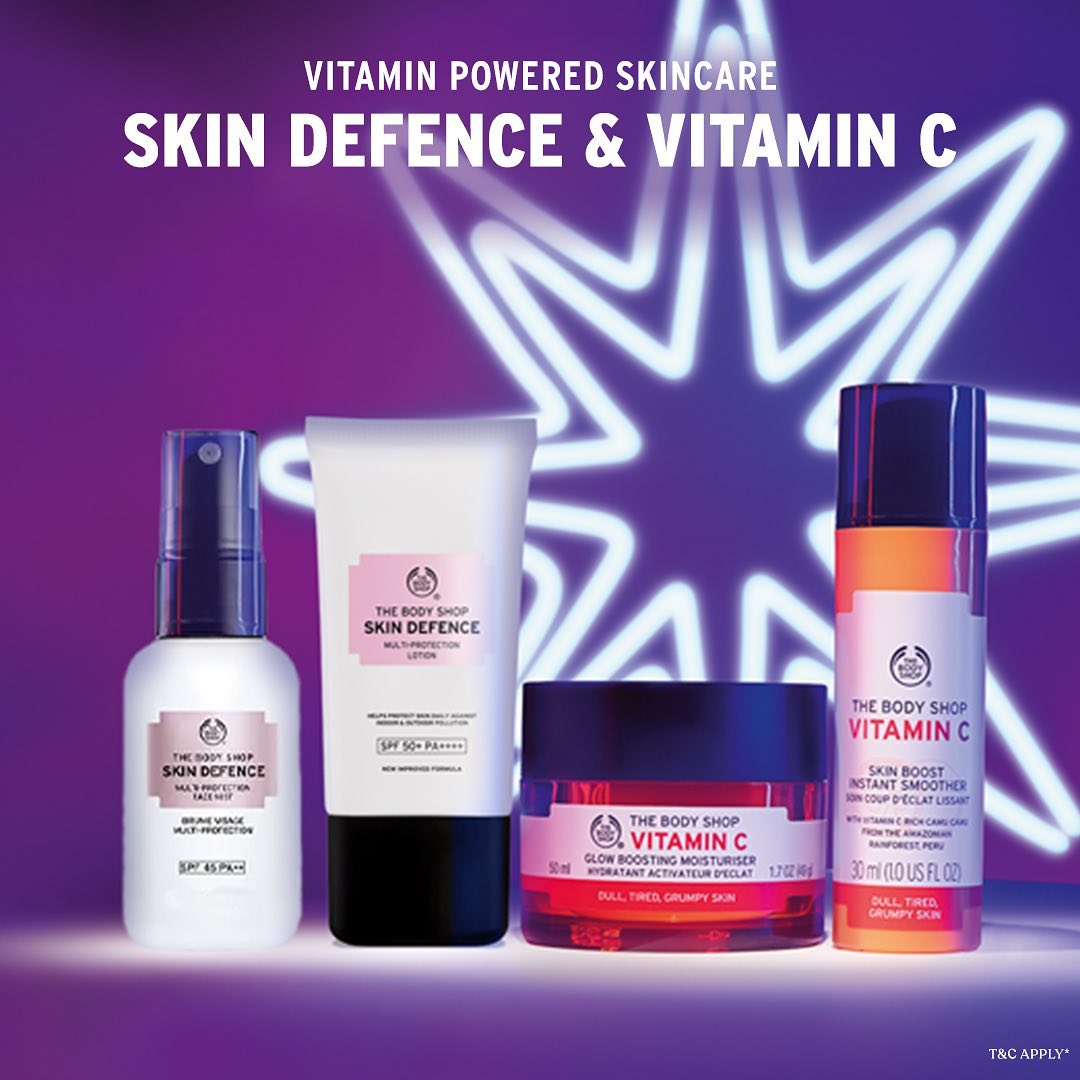 The Body Shop India - #DefendYourSkin with Vitamin C powered skincare! Beat dullness and reveal luminous skin with our new & improved Skin Defence and high performance Vitamin C ranges. 
Build your ro...