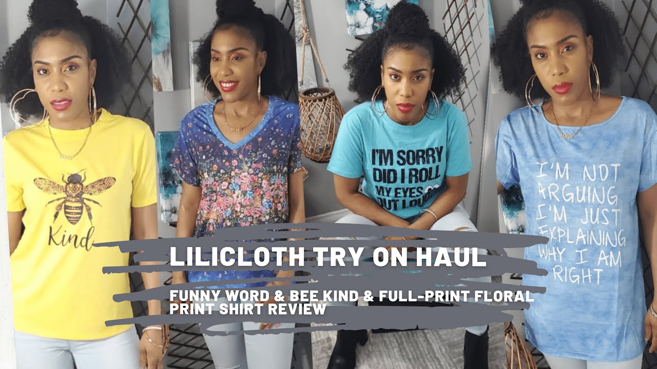 How to choose your daily graphic tee | LILICLOTH try on haul & Clothing review 2021