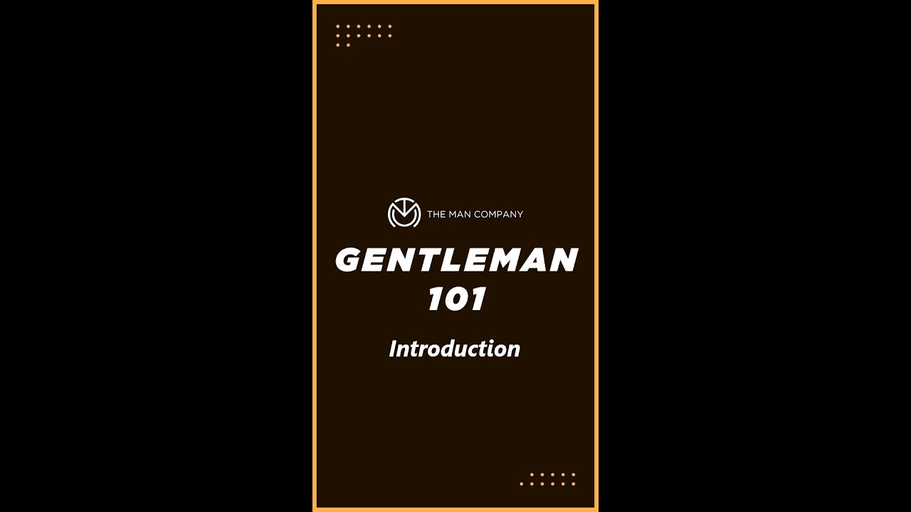 Introducing Gentleman 101 #Shorts