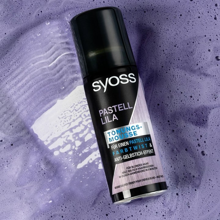 Syoss - Color change. Time for our semi-permanent BOLD PASTELS! 💜#getsyossed
.
.
.
#Syoss #MousseToner #hairtoner #toner #quickandeasy #haircolor #coloration #purplesilver #purplehair #poppyhair #viol...