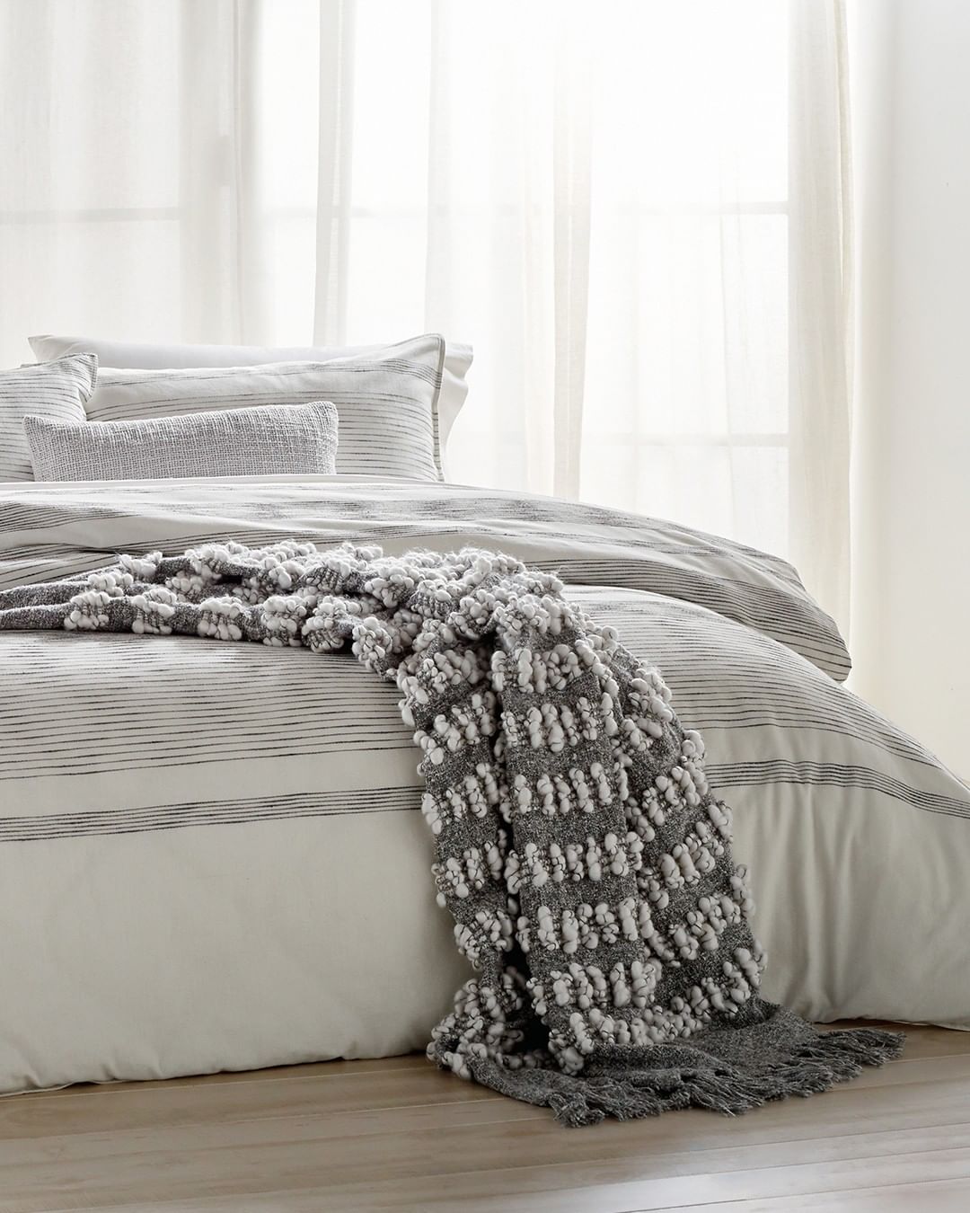 DKNY - Saturdays are for staying in bed.Shop the Woven Stripe Home collecti...