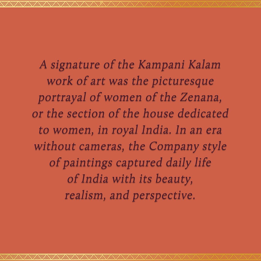 forestessentials - A signature of the Kampani Kalam work of art was the picturesque portrayal of women of the zenana, or the section of the house dedicated to women, in royal India. In an era without...